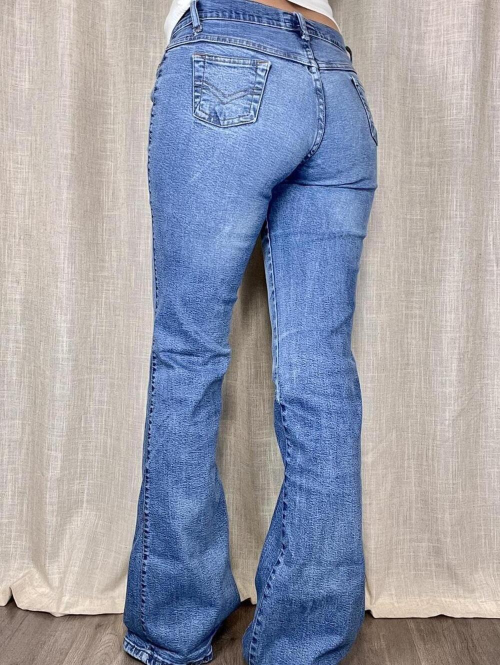 Brazilian low rise flare jeans